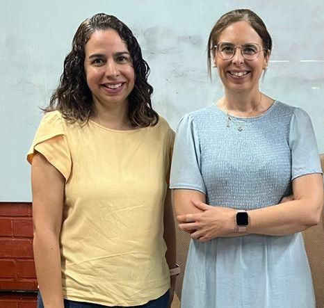 professora Emmanuela e professora Susana